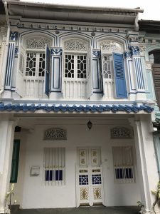 The architecture in Singapore is a mixture of old and new